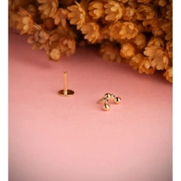 Piercing Pendiente para Oreja en Oro 18k con forma de arco de 8 mm. c