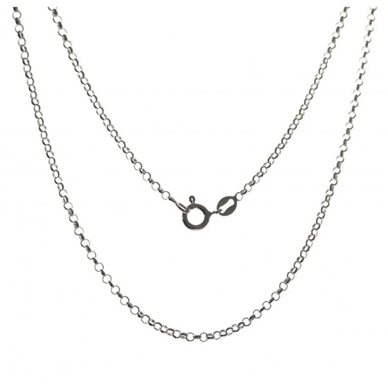 Cadena Plata Ley 925m rolo 60 cm.