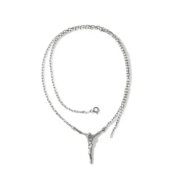 Gargantilla Collar Cristo Dalí en Plata de Ley 925m con 51 cm. cadena
