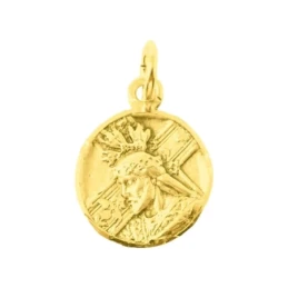 Medalla colgante oro 18k maciza 14 mm. Nuestro Padre Jesús Nazareno J