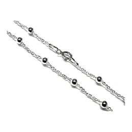 Colgante plata Ley 925m rosetón 34mm. símbolo OM calado cadena 45cm. combinada bolitas cierre reasa