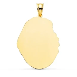 Esperanza de Triana Silueta Colgante en Oro de 9k con 28 mm. y detall
