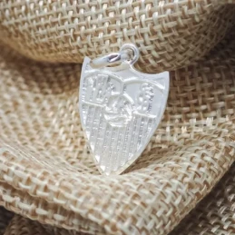 Sevilla FC Escudo Colgante en Plata de Ley 925m macizo de 21 mm.. Gra