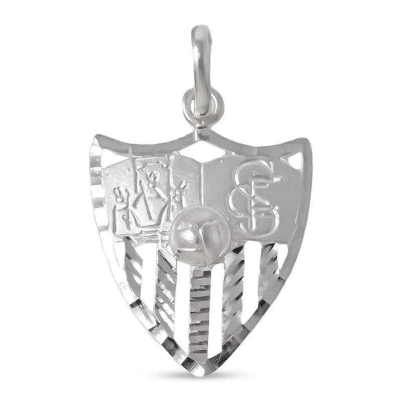 Sevilla FC Escudo Colgante en Plata de Ley 925m macizo de 25 mm. cala