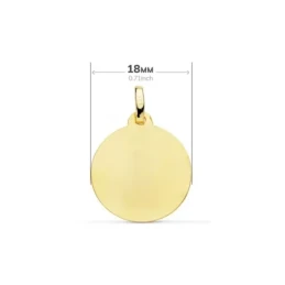 Fray Leopoldo Medalla en Oro de 9k con 18 mm. detalles tallados. Grab