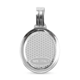 Colgante plata ley 925m 20mm. Virgen Macarena esmaltado [AA8182]