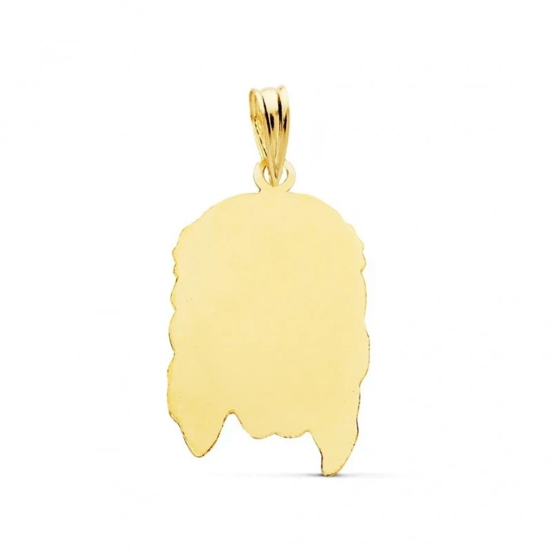 Cabeza de Cristo Colgante de Oro 9k con 23 mm.