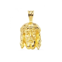 Cristo de la Buena Muerte Colgante Oro 9k de 23 mm. cabeza