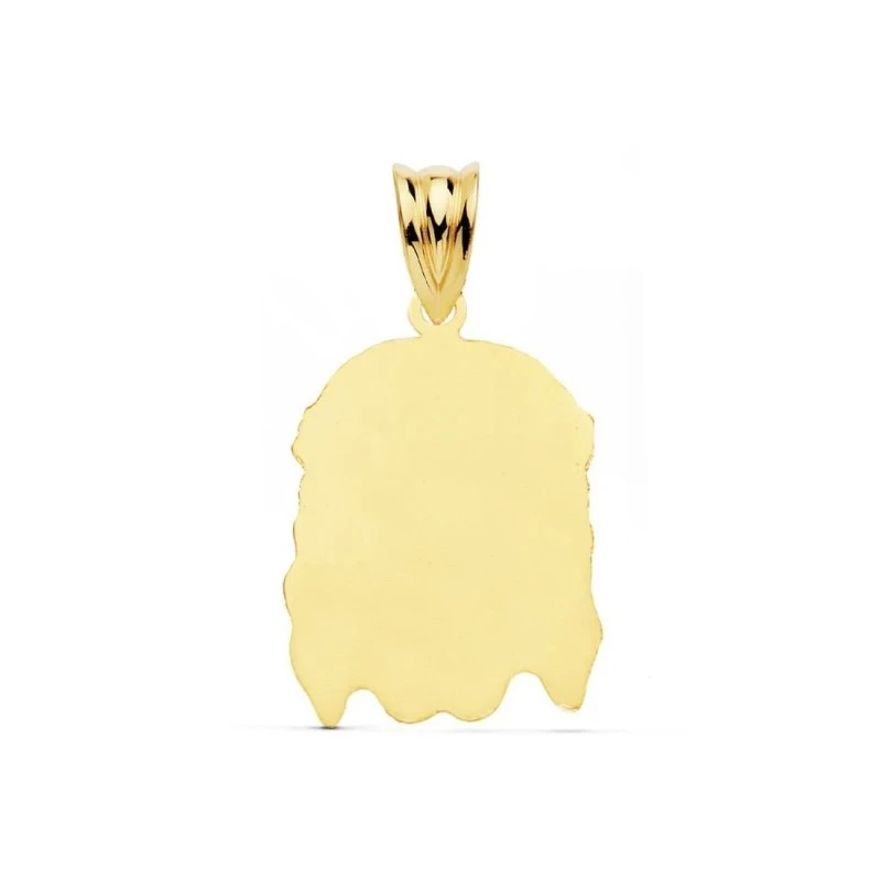 Cristo de la Buena Muerte Colgante Oro 9k de 23 mm. cabeza. Grabación