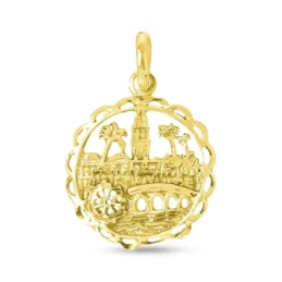 Albolafia de Córdoba Colgante del Escudo en Oro de 18k macizo de 21 m