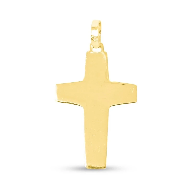 Cruz del Buen Pastor Colgante en Oro de 18k macizo de 37 mm. del Papa