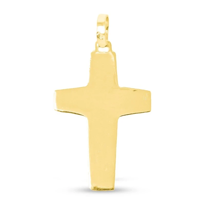 Cruz del Buen Pastor Colgante Oro 18k macizo de 48 mm. Papa Francisco