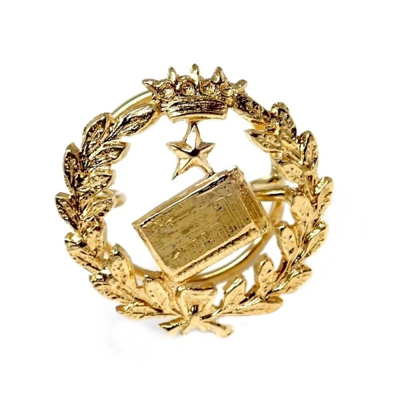 Pin solapa Notario oro 18k insignia profesional 16mm.