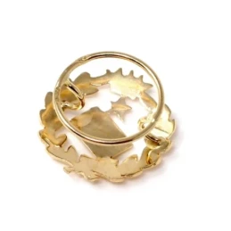 Pin solapa Notario oro 18k insignia profesional 16mm.