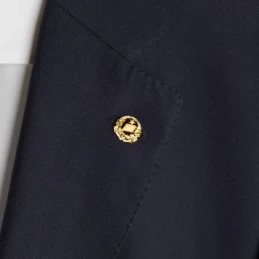 Pin solapa Notario oro 18k insignia profesional 16mm.