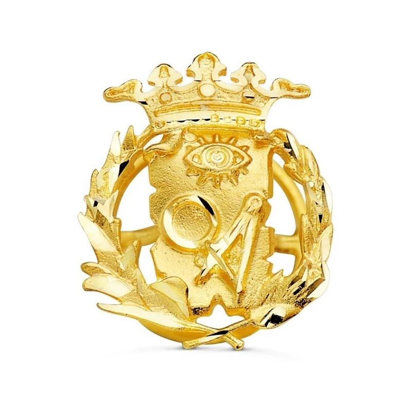 Ciencias Exactas Insignia Profesional Escudo Oro 18k unisex 17 mm. al