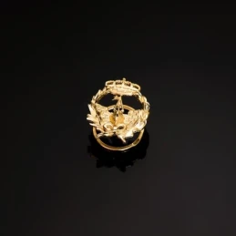 Ingeniero Naval Insignia Profesional Escudo Oro 18k unisex 17 mm. alf