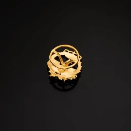 Ingeniero Naval Insignia Profesional Escudo Oro 18k unisex 17 mm. alf