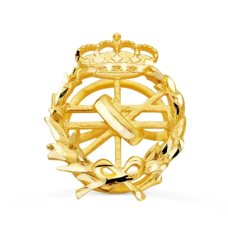 Informática Insignia Profesional Escudo Oro 18k unisex 18 mm. alfiler