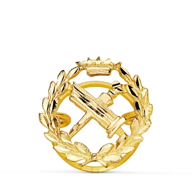 Filosofía Insignia Profesional Escudo Oro 18k unisex 15 mm. solapero