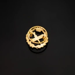 Filosofía Insignia Profesional Escudo Oro 18k unisex 15 mm. solapero