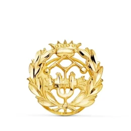 Ingeniero Industrial Insignia Profesional Escudo Oro 18k unisex 15 mm
