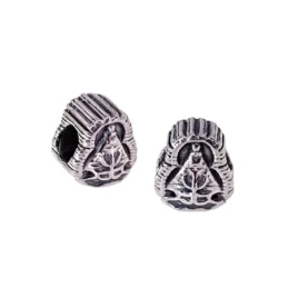 Charm Icono Abalorio Virgen de la Cabeza Plata Ley 925m unisex 12 mm.
