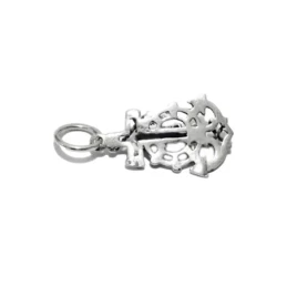 Cruz Marinera Colgante Plata Ley 925m unisex 20 mm. Cristo oxidada