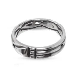 Anillo Sortija Atlante en Plata de Ley 925m amuleto unisex