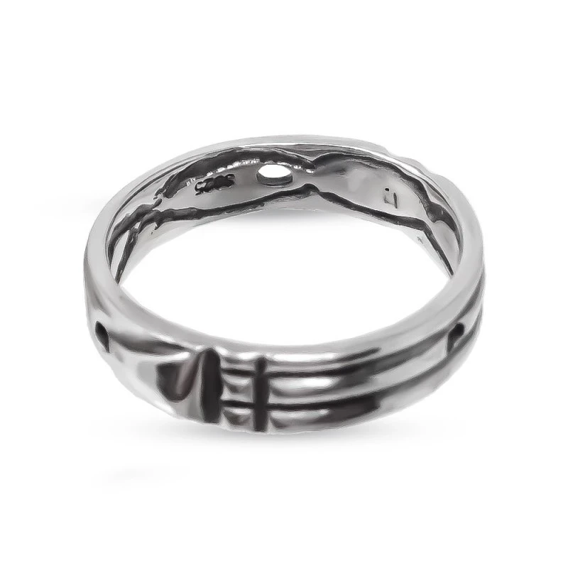 Anillo Sortija Atlante en Plata de Ley 925m amuleto unisex