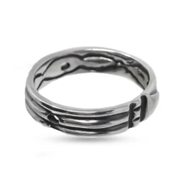 Anillo Sortija Atlante en Plata de Ley 925m amuleto unisex