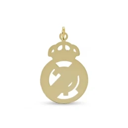 Real Madrid CF Colgante Plata Ley 925m macizo de 20 mm. chapado oro.