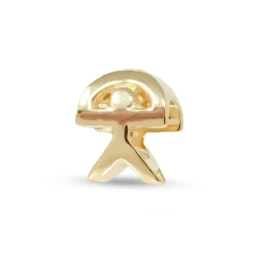 Abalorio Charm Indalo en Plata Ley 925 amuleto chapado en oro de 12 x