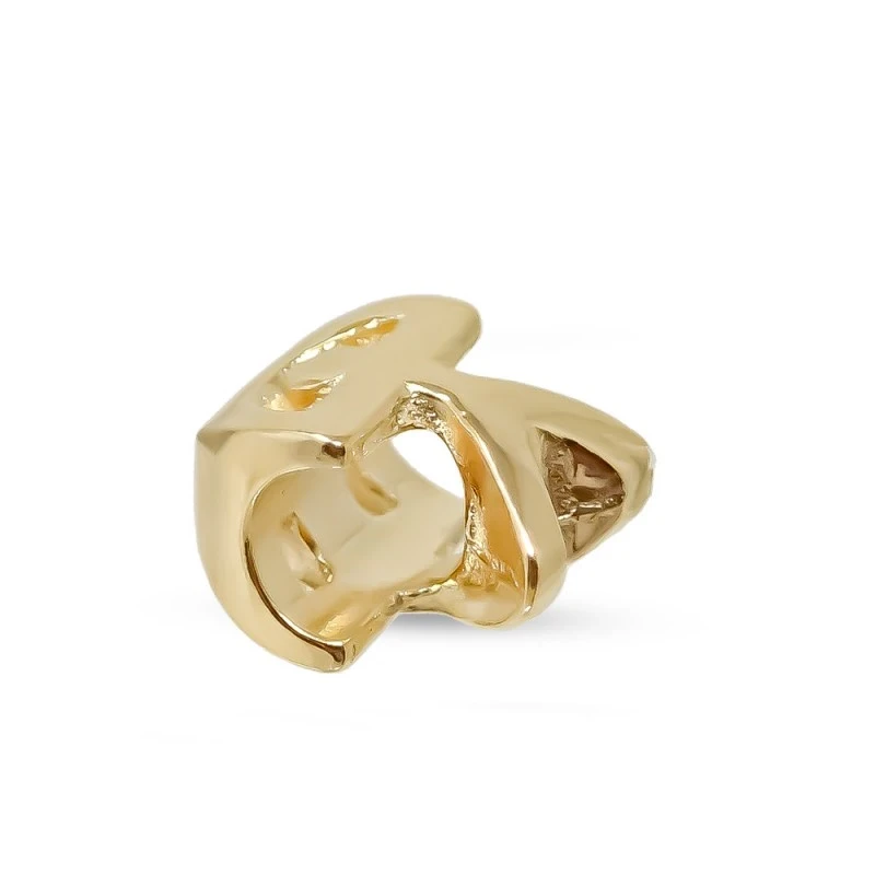 Abalorio Charm Indalo en Plata Ley 925 amuleto chapado en oro de 12 x