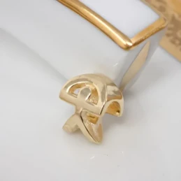 Abalorio Charm Indalo en Plata Ley 925 amuleto chapado en oro de 12 x