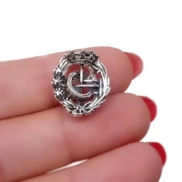 Insignia Profesional de Ingeniería Informática 17 mm. Plata Ley 925m
