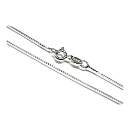 Cadena plata ley 925m lisa 40cm. veneciana 0.12mm. [AB0364]