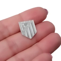 Atlético de Madrid Pin Plata Ley 925m hombre 18 mm. escudo actual mat