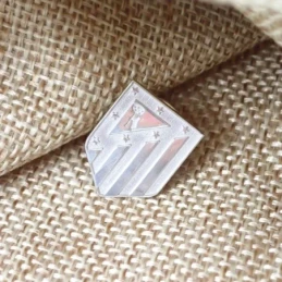 Atlético de Madrid Pin Plata Ley 925m hombre 18 mm. escudo actual mat