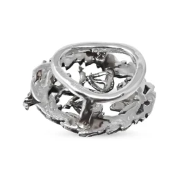 Insignia Profesional de Derecho 18 mm. Plata de Ley 925m macizo escud