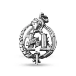 Insignia Profesional de Agente de Seguros 21 mm. Plata de Ley 925m ma
