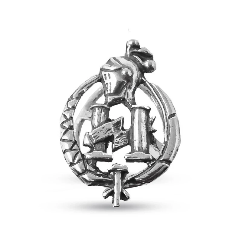 Insignia Profesional de Agente de Seguros 21 mm. Plata de Ley 925m ma