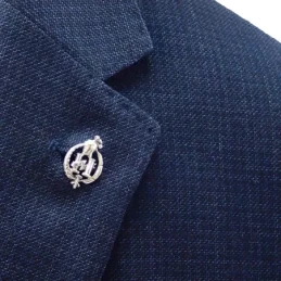 Insignia Profesional de Agente de Seguros 21 mm. Plata de Ley 925m ma