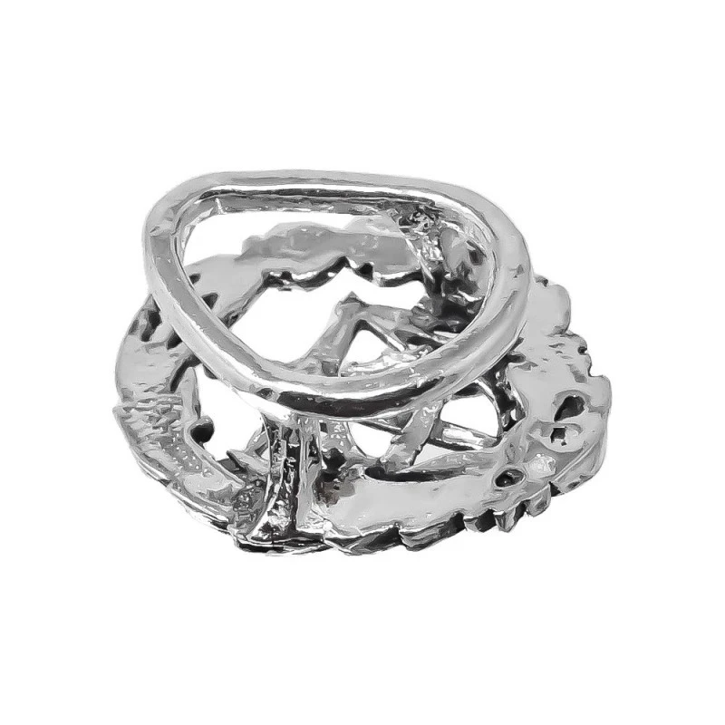 Insignia Profesional de Graduado Social 18 mm. Plata de Ley 925m maci