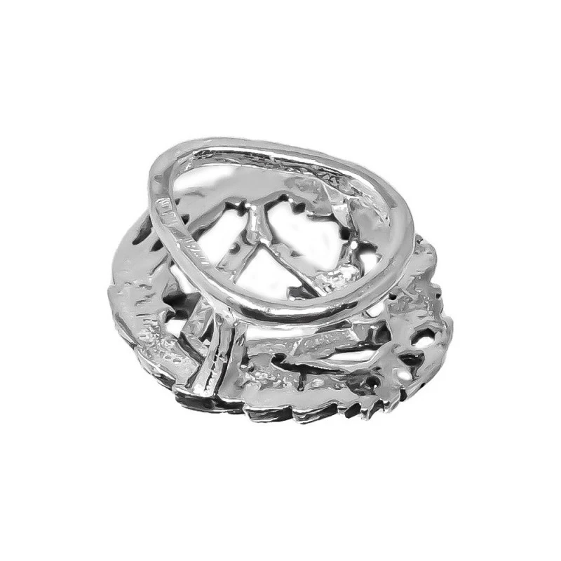 Insignia Profesional de Óptico 17 mm. Plata de Ley 925m macizo escudo