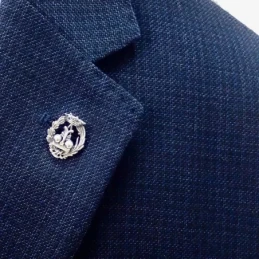 Insignia Profesional de Física 18 mm. Plata de Ley 925m macizo escudo