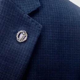 Insignia Profesional de Agente Comercial 18 mm. Plata de Ley 925m mac