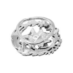 Insignia Profesional de Podólogo 18 mm. Plata de Ley 925m macizo escu