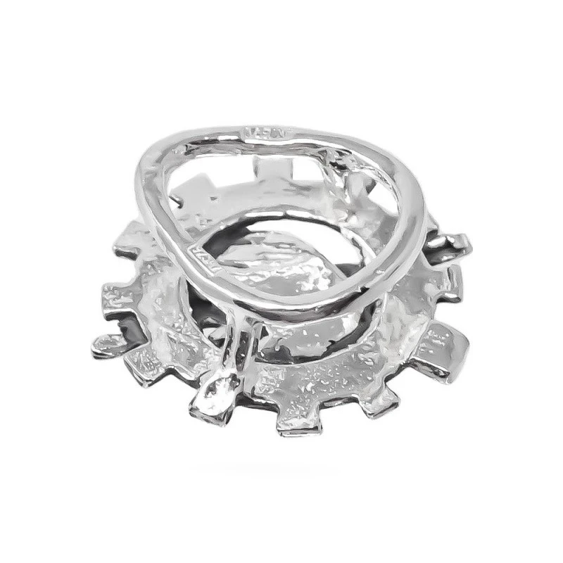 Insignia Profesional de Asistente Social 18 mm. Plata de Ley 925m mac