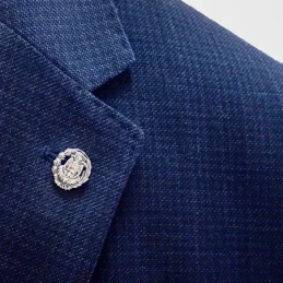 Insignia Profesional Agente de la Propiedad 18 mm. Plata Ley 925m mac